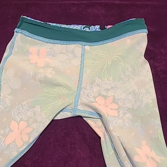 Lilly Pulitzer Luxletic Leggings Pants for Girls 👧 Size M (6-7) Multicolor - Picture 7 of 8